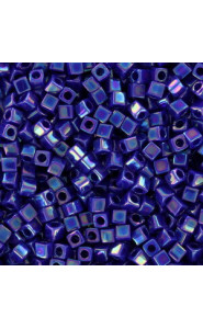 Miyuki square - cubes 1.8mm Beads - Opaque cobalt ab SB18-484